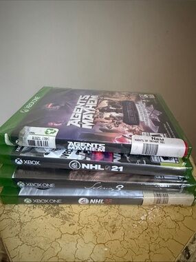 Xbox One Game Lot - Agents of Mayhem + NHL 21 + NHL 15 sealed box x4
